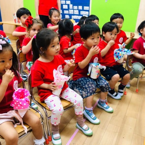 運動会のイメージトレーニング？