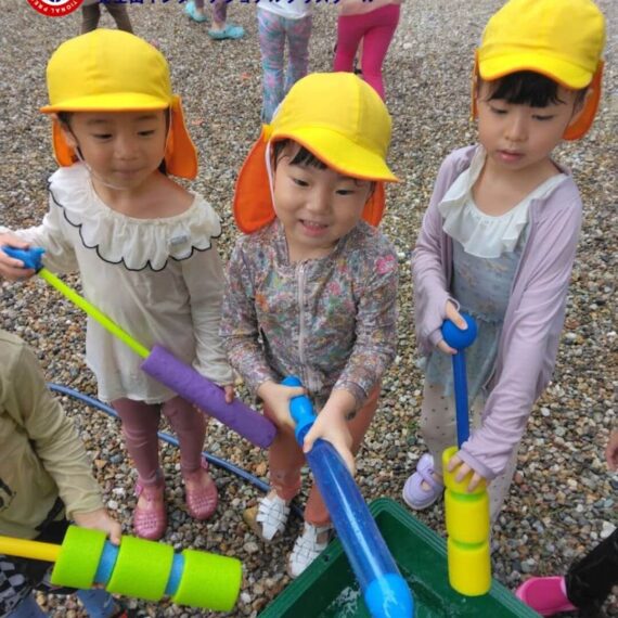 初めての水遊びも大成功！🌊💙Preschool Water Fight at Yokiso Park～